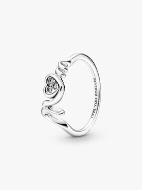 Pandora Mom Pav�� Heart Ring